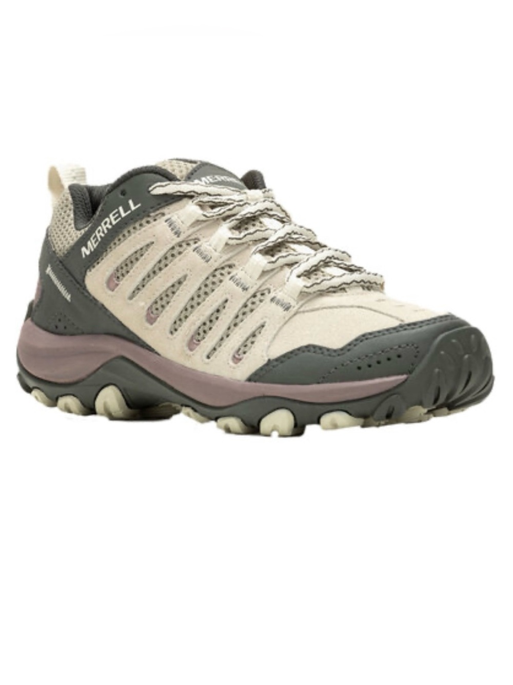 8.5WIDE Merrell Crosslander 3 Low Women's Hiking Shoes, Stone Combo Color